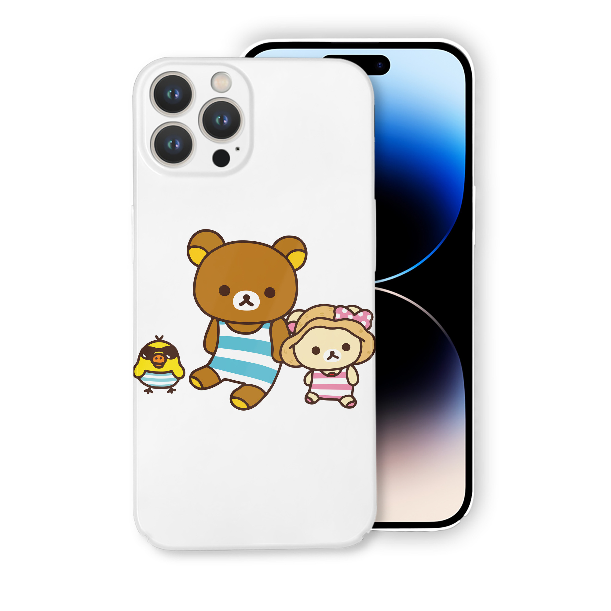 （画像用） リラックマ リラックマ キイロイトリ Rilakkuma Korilakkuma Kiiroitori 【iPhone 14シリーズ対応】ハードケース